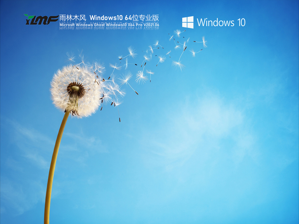 雨林木风Win10 21H1 64位专业版 V2021.06